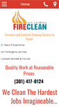 Mobile Screenshot of fireclean.com